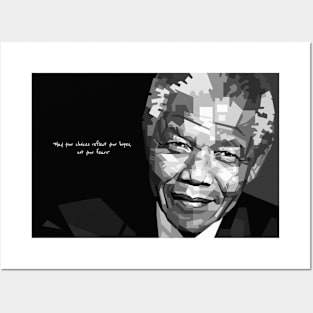 Nelson Mandela Quote Posters and Art